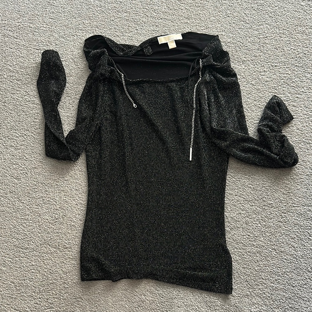 Michael Kors Sparkling Black Top